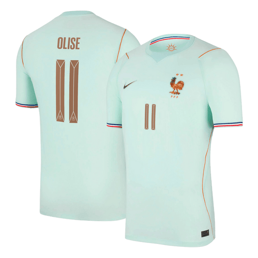 Maglia Replica Francia Trasferta OLISE #11 Uomo Mondiali 2026