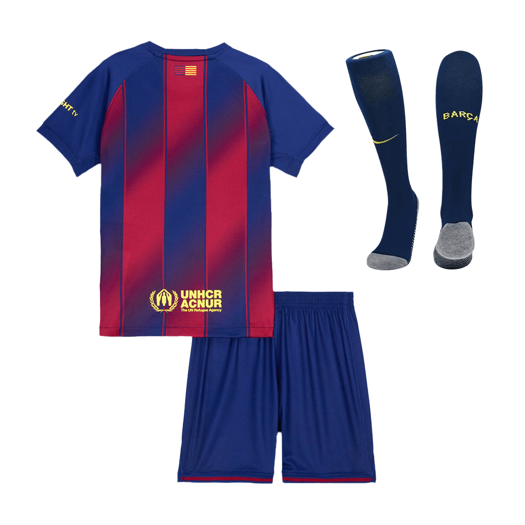 Completo Bambino Barcelona Casa 2025/26 - 3 Pezzi