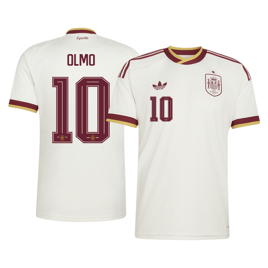 Maglia Replica Spagna Trasferta OLMO #10 Uomo Mondiali 2026