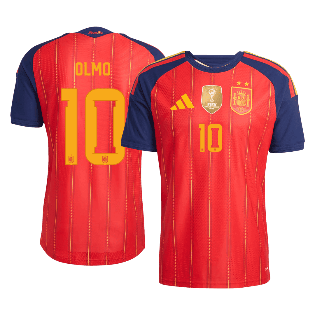 Maglia Gara Spagna Casa OLMO #10 Uomo Mondiali 2026 Champion Edition