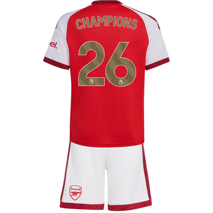 Base Kit Bambino Arsenal CHAMPIONS #26 Casa 2026/27 - 2 Pezzi