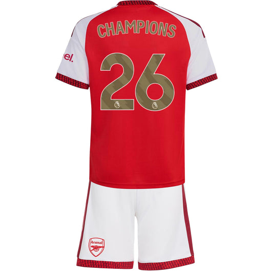 Base Kit Bambino Arsenal CHAMPIONS #26 Casa 2026/27 - 2 Pezzi