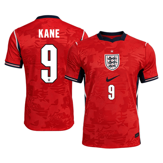 Maglia Replica Inghilterra Trasferta KANE #9 Uomo Mondiali 2026
