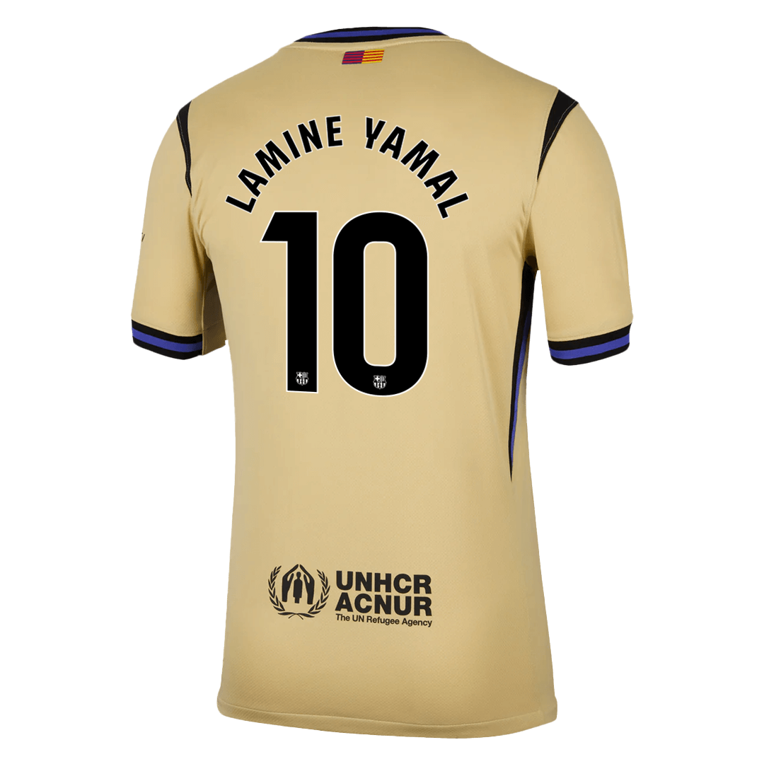 Maglia Replica Barcelona Trasferta LAMINE YAMAL #10 Uomo 2025/26
