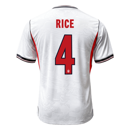 Maglia Gara Inghilterra Casa RICE #4 Uomo Mondiali 2026