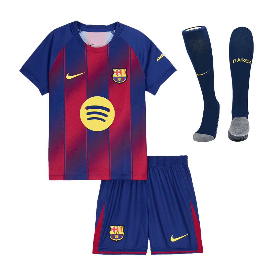 Completo Bambino Barcelona Casa 2025/26 - 3 Pezzi