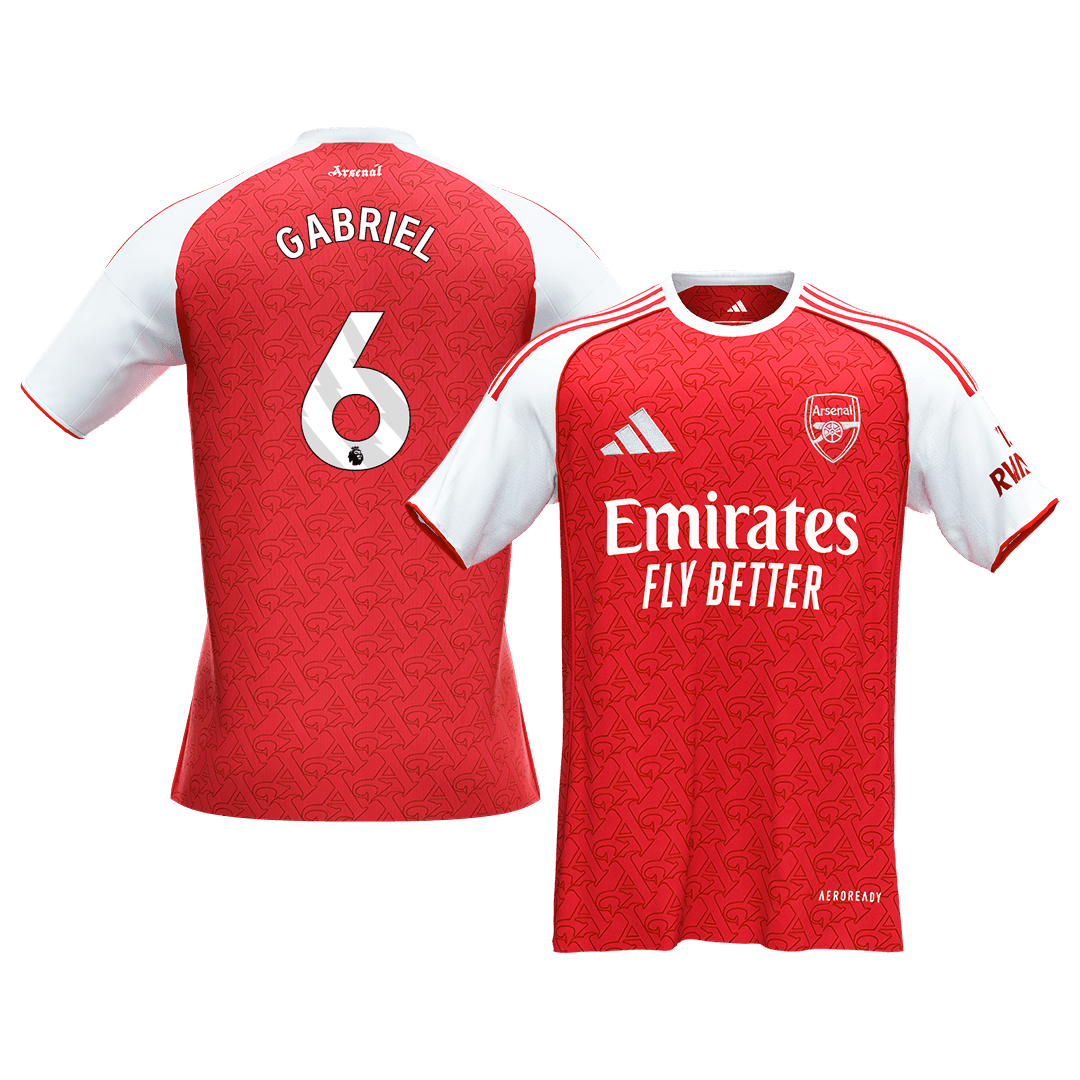Maglia Replica Arsenal Casa GABRIEL #6 Uomo 2025/26
