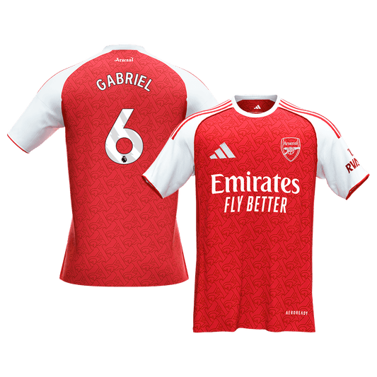 Maglia Replica Arsenal Casa GABRIEL #6 Uomo 2025/26