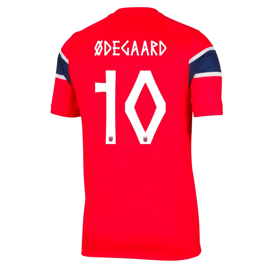 Maglia Replica Norvegia Casa Ødegaard #10 Uomo Mondiali 2026