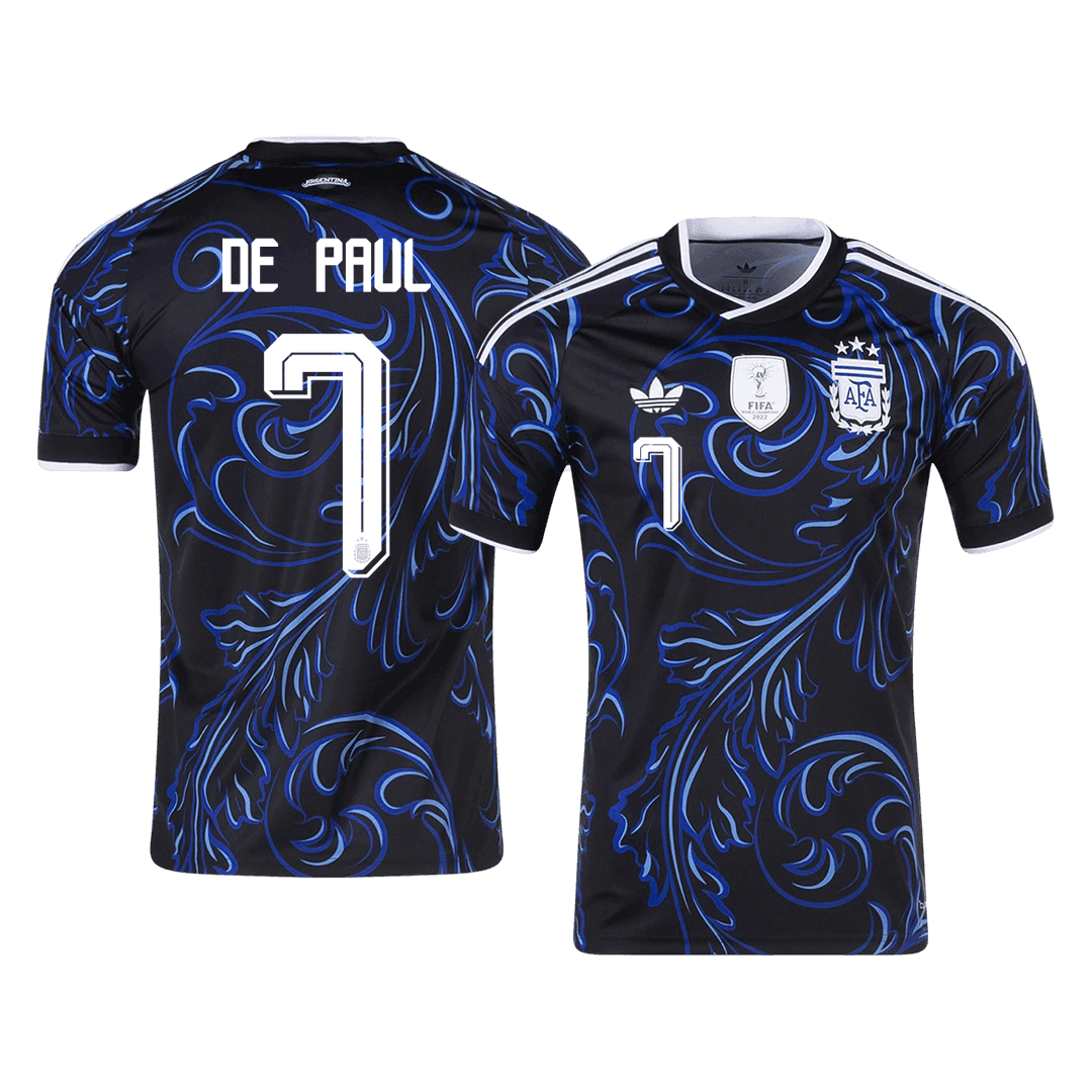 Maglia Replica Argentina Trasferta DE PAUL #7 Uomo Mondiali 2026