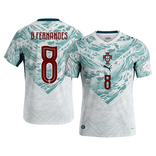 Maglia Replica Portogallo Trasferta B.FERNANDES #8 Uomo Mondiali 2026