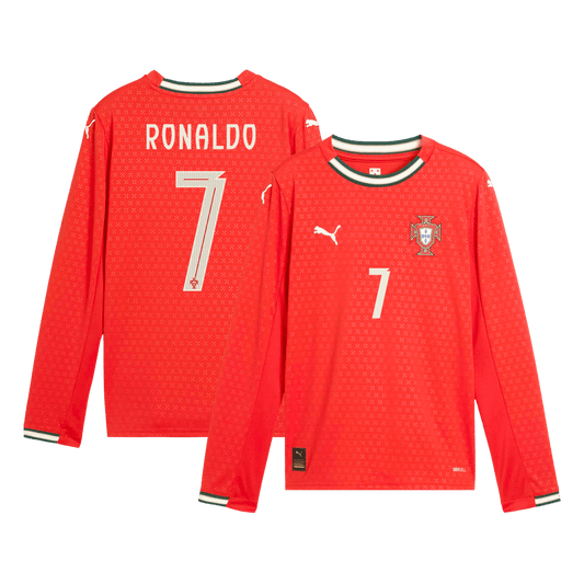 Maglia Replica Portugal Casa RONALDO #7 Uomo 2025 - Manica Lunga