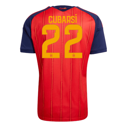 Maglia Gara Spagna Casa CUBARSÍ #22 Uomo Mondiali 2026 Champion Edition