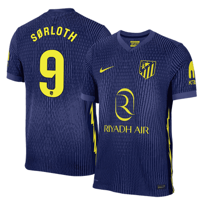 Maglia Gara Atletico Madrid Trasferta SØRLOTH #9 Uomo 2025/26