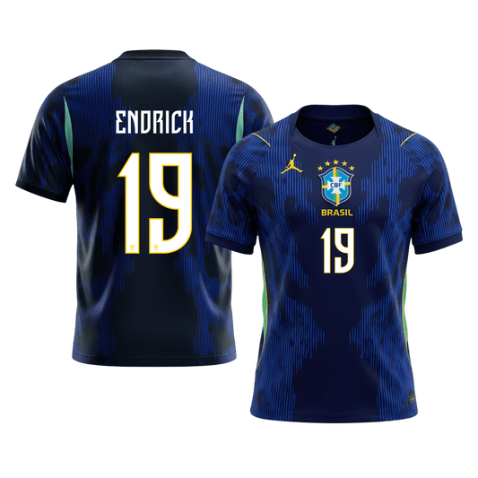 Maglia Replica Brasile Trasferta ENDRICK #19 Uomo Mondiali 2026