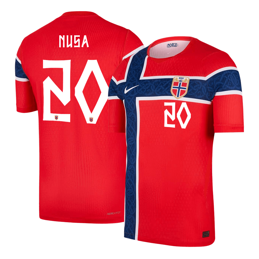 Maglia Gara Norvegia Casa NUSA #20 Uomo Mondiali 2026