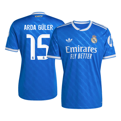 Maglia Replica Real Madrid Terza ARDA GÜLER #15 Uomo 2025/26