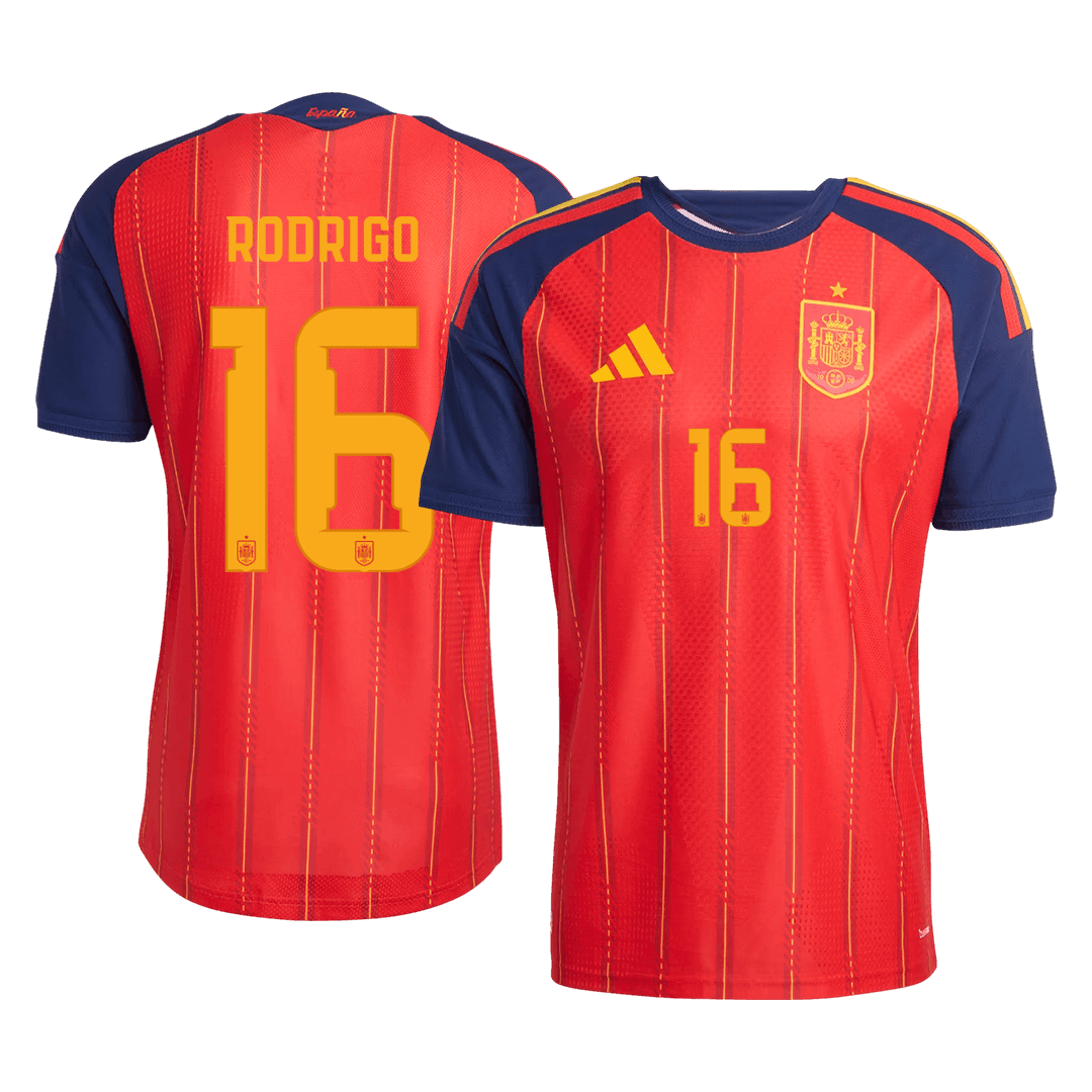 Maglia Gara Spagna Casa RODRIGO #16 Uomo Mondiali 2026