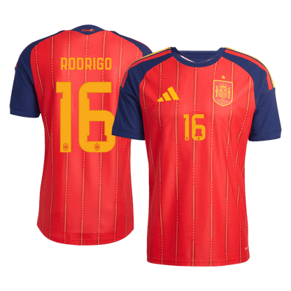Maglia Gara Spagna Casa RODRIGO #16 Uomo Mondiali 2026