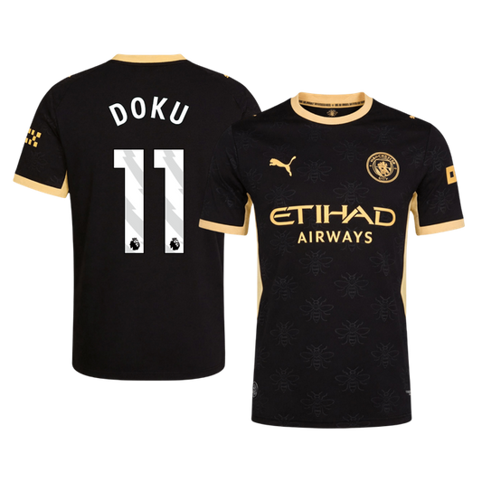 Maglia Gara Manchester City Trasferta DOKU #11 Uomo 2026/27