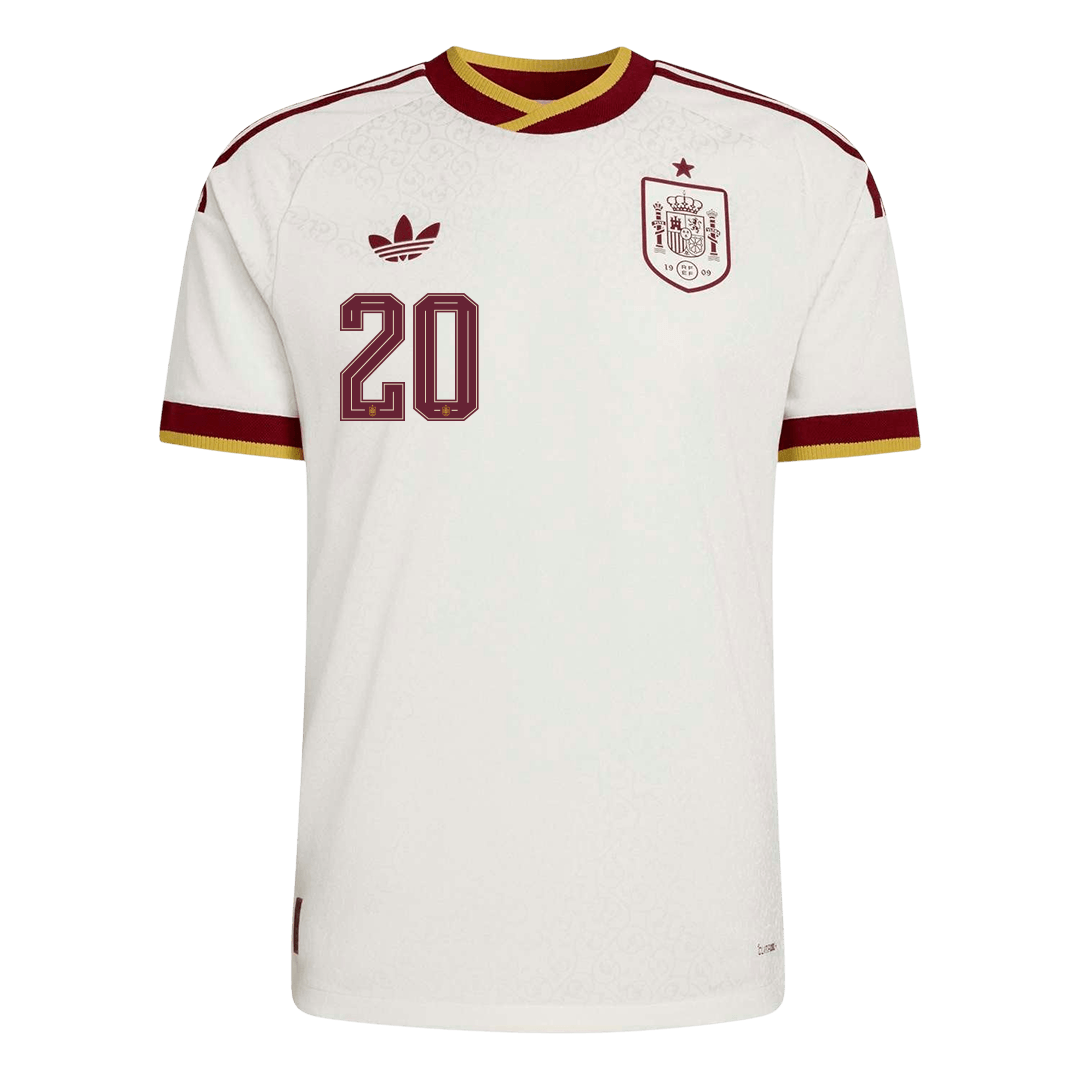 Maglia Gara Spagna Trasferta PEDRI #20 Uomo Mondiali 2026