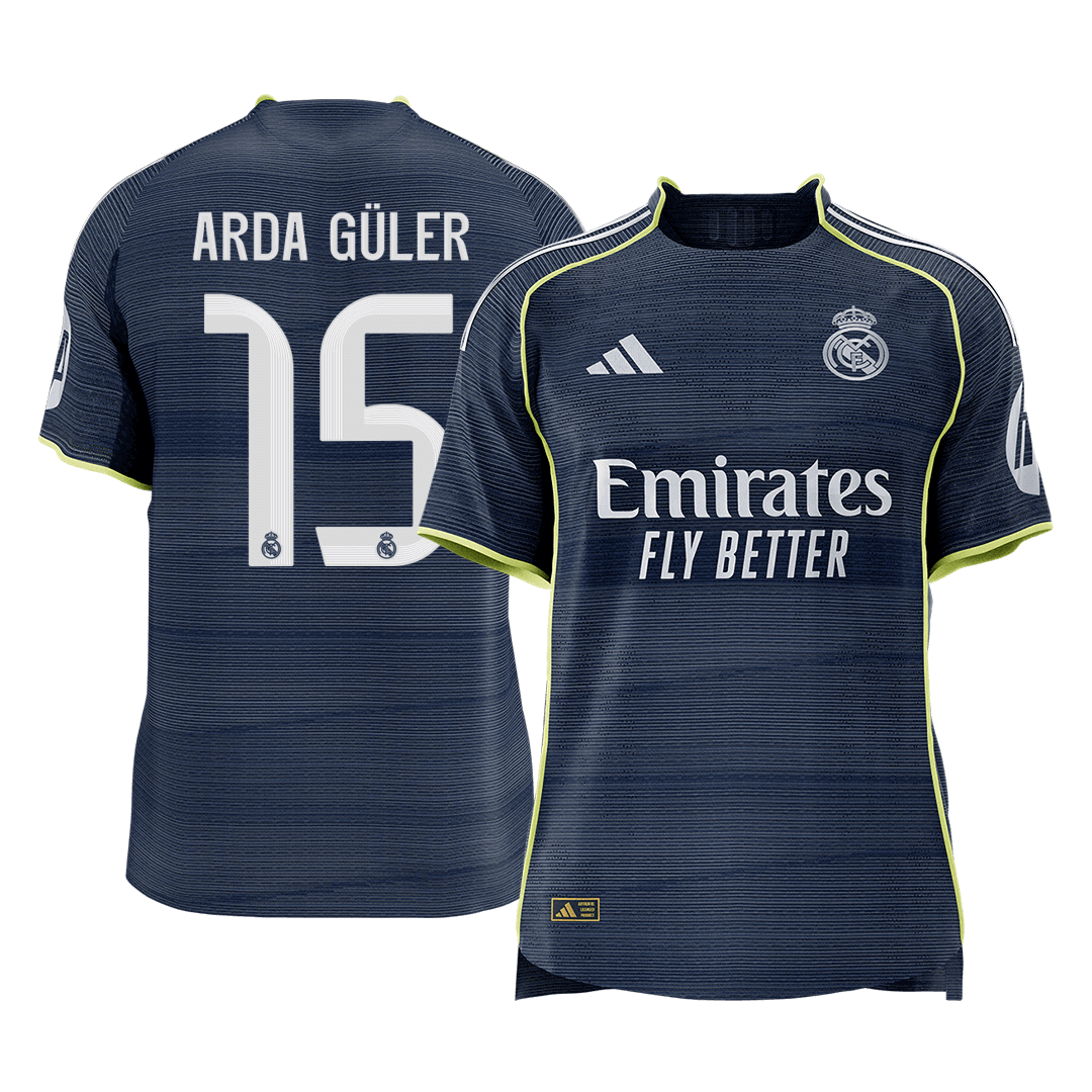Maglia Gara Real Madrid Trasferta ARDA GÜLER #15 Uomo 2025/26