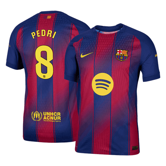 Maglia Gara Barcelona Casa PEDRI #8 Uomo 2025/26