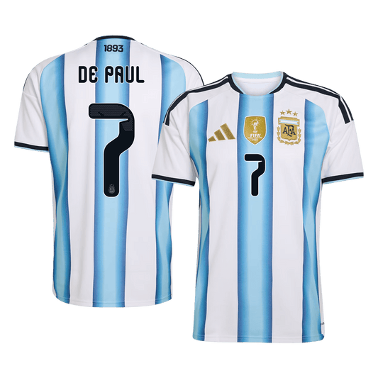 Maglia Replica Argentina Casa DE PAUL #7 Uomo Mondiali 2026