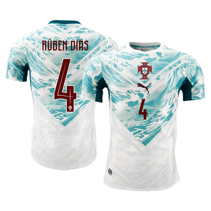 Maglia Gara Portogallo Trasferta RÚBEN DIAS #4 Uomo Mondiali 2026