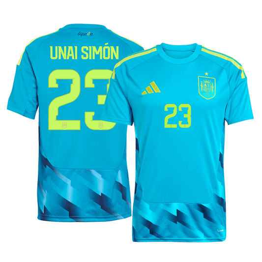 Maglia da Portiere Replica Spagna UNAI SIMÓN #23 Uomo Mondiali 2026
