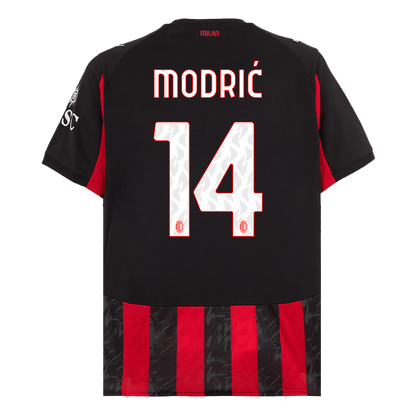 Maglia Replica AC Milan Casa MODRIĆ #14 Uomo 2025/26