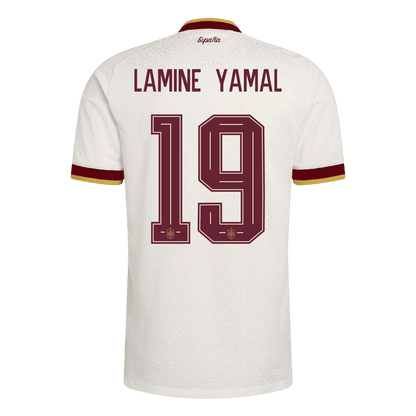 Maglia Gara Spagna Trasferta LAMINE YAMAL #19 Uomo Mondiali 2026 Champion Edition