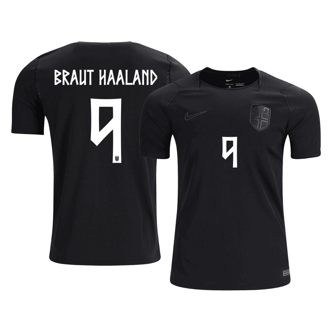 Maglia Replica Norvegia Trasferta BRAUT HAALAND #9 Uomo Mondiali 2026
