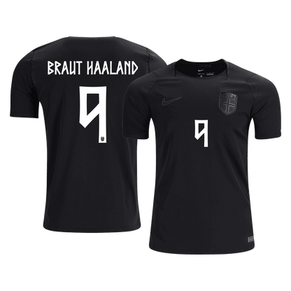 Maglia Replica Norvegia Trasferta BRAUT HAALAND #9 Uomo Mondiali 2026
