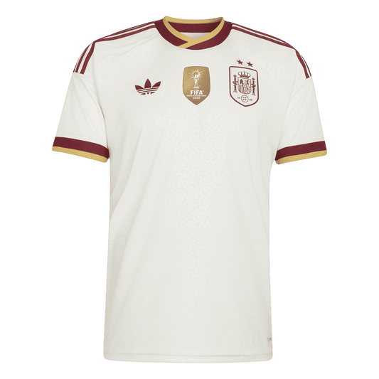 Maglia Replica Spagna Trasferta Uomo Mondiali 2026 Champion Edition