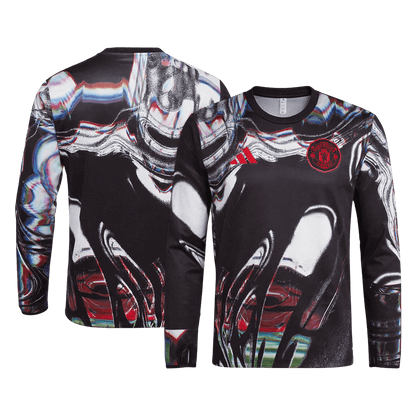 Maglia Gara Manchester United Uomo Pre-Partita Uomo 2025/26 - Manica Lunga