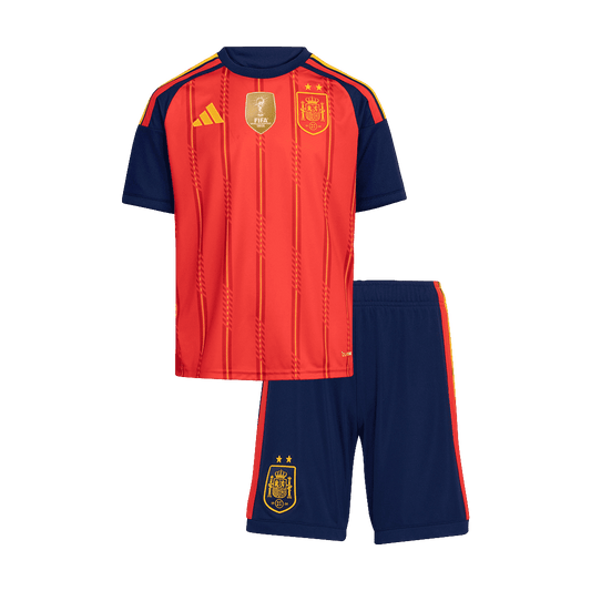 Base Kit Bambino Spagna Casa Mondiali 2026 - 2 Pezzi Champion Edition