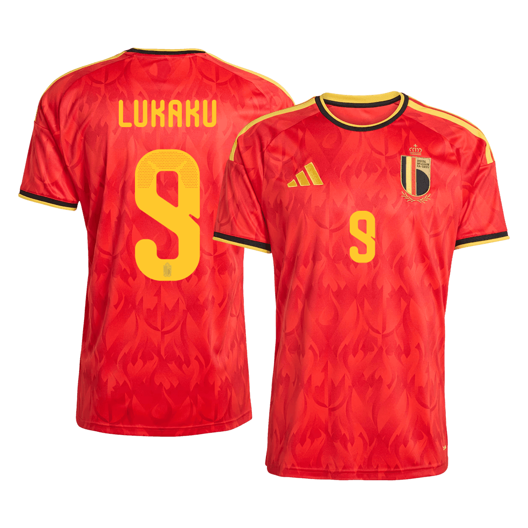 Maglia Replica Belgio Casa LUKAKU #9 Uomo Mondiali 2026