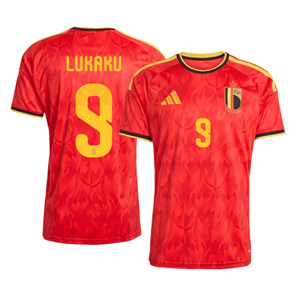 Maglia Replica Belgio Casa LUKAKU #9 Uomo Mondiali 2026