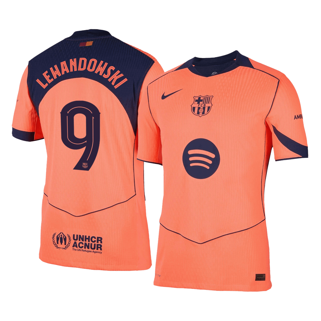 Maglia Gara Barcelona Terza LEWANDOWSKI #9 Uomo 2025/26