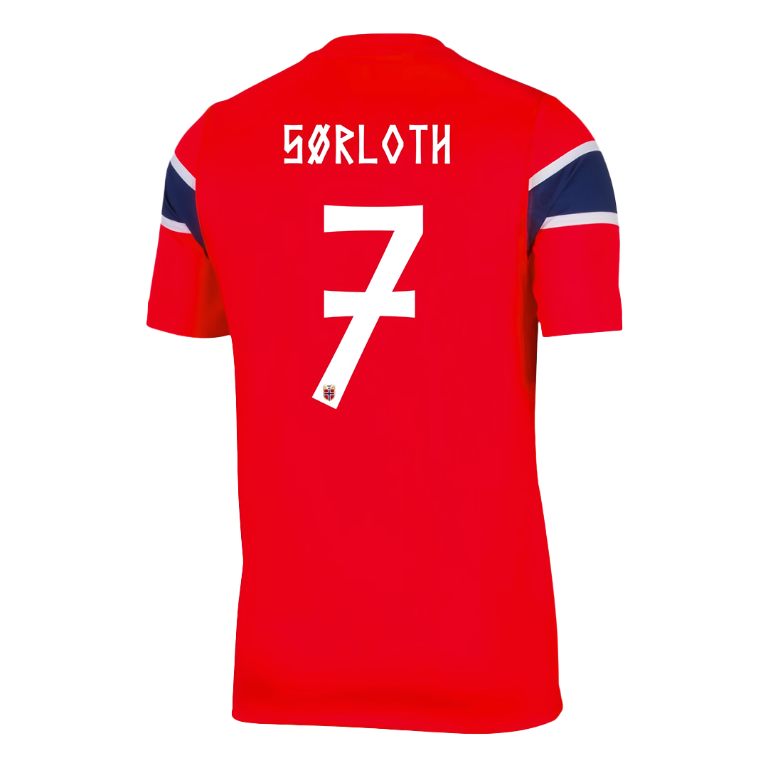 Maglia Replica Norvegia Casa SØRLOTH #7 Uomo Mondiali 2026