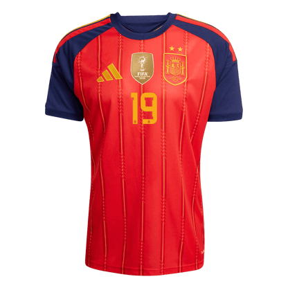 Maglia Replica Spagna Casa LAMINE YAMAL #19 Uomo Mondiali 2026 Champion Edition