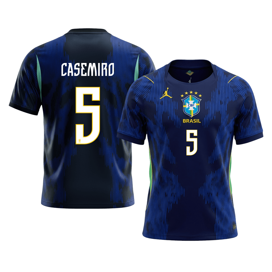 Maglia Replica Brasile Trasferta CASEMIRO #5 Uomo Mondiali 2026