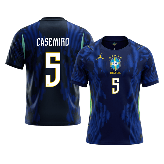 Maglia Replica Brasile Trasferta CASEMIRO #5 Uomo Mondiali 2026
