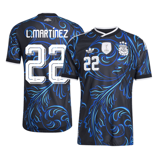 Maglia Gara Argentina Trasferta L. MARTÍNEZ #22 Uomo Mondiali 2026