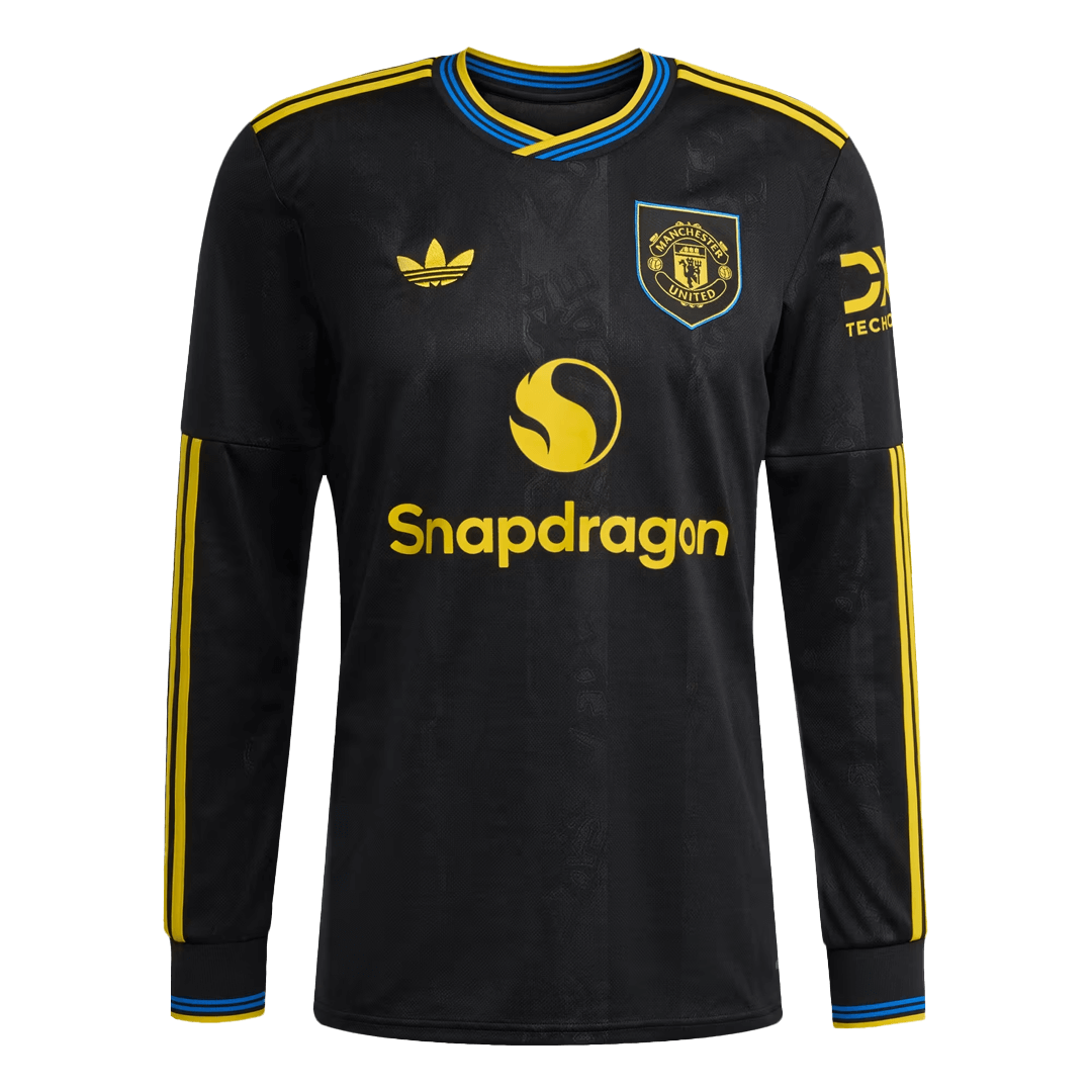 Maglia Replica Manchester United Terza Uomo 2025/26 - Manica Lunga