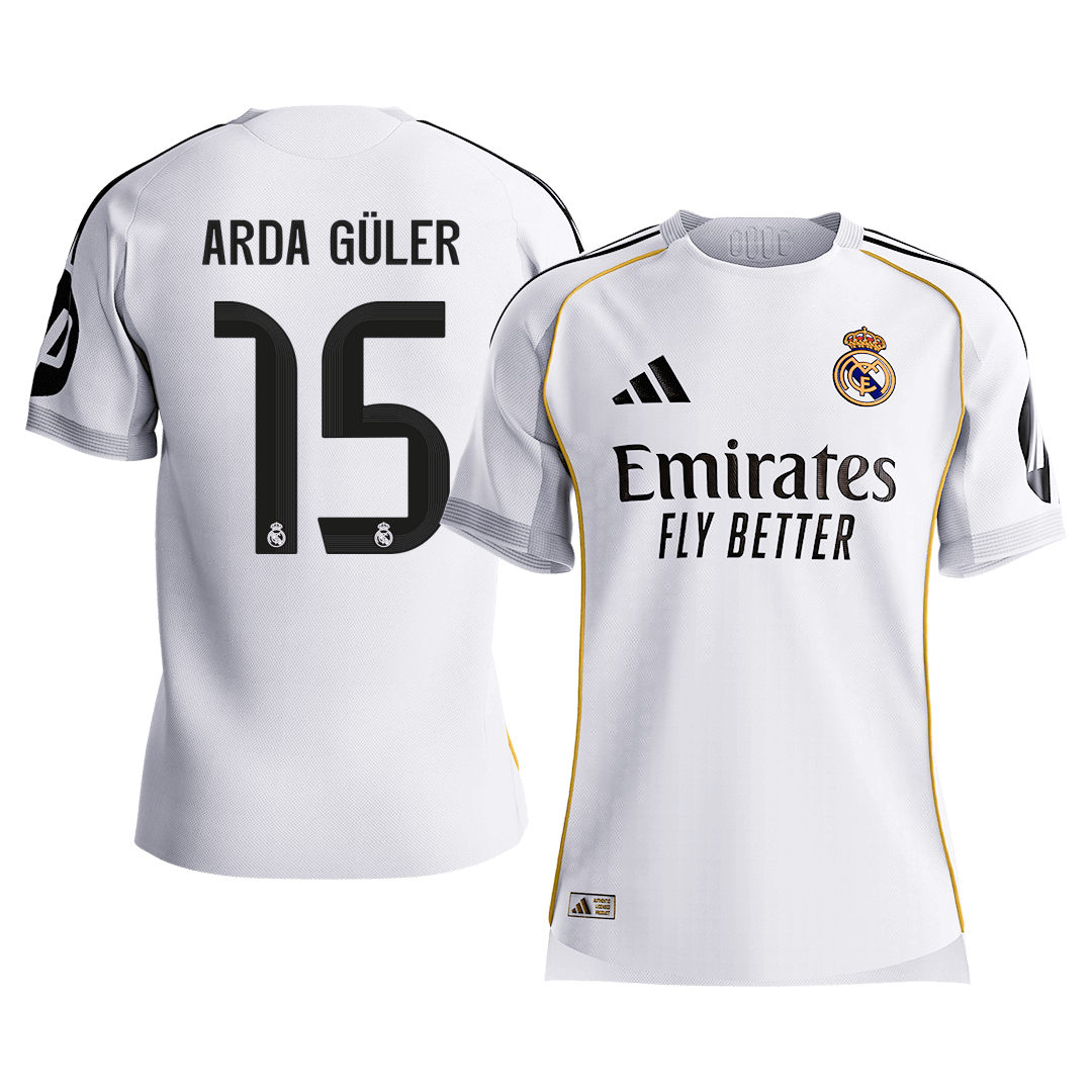Maglia Gara Real Madrid Casa ARDA GÜLER #15 Uomo 2025/26