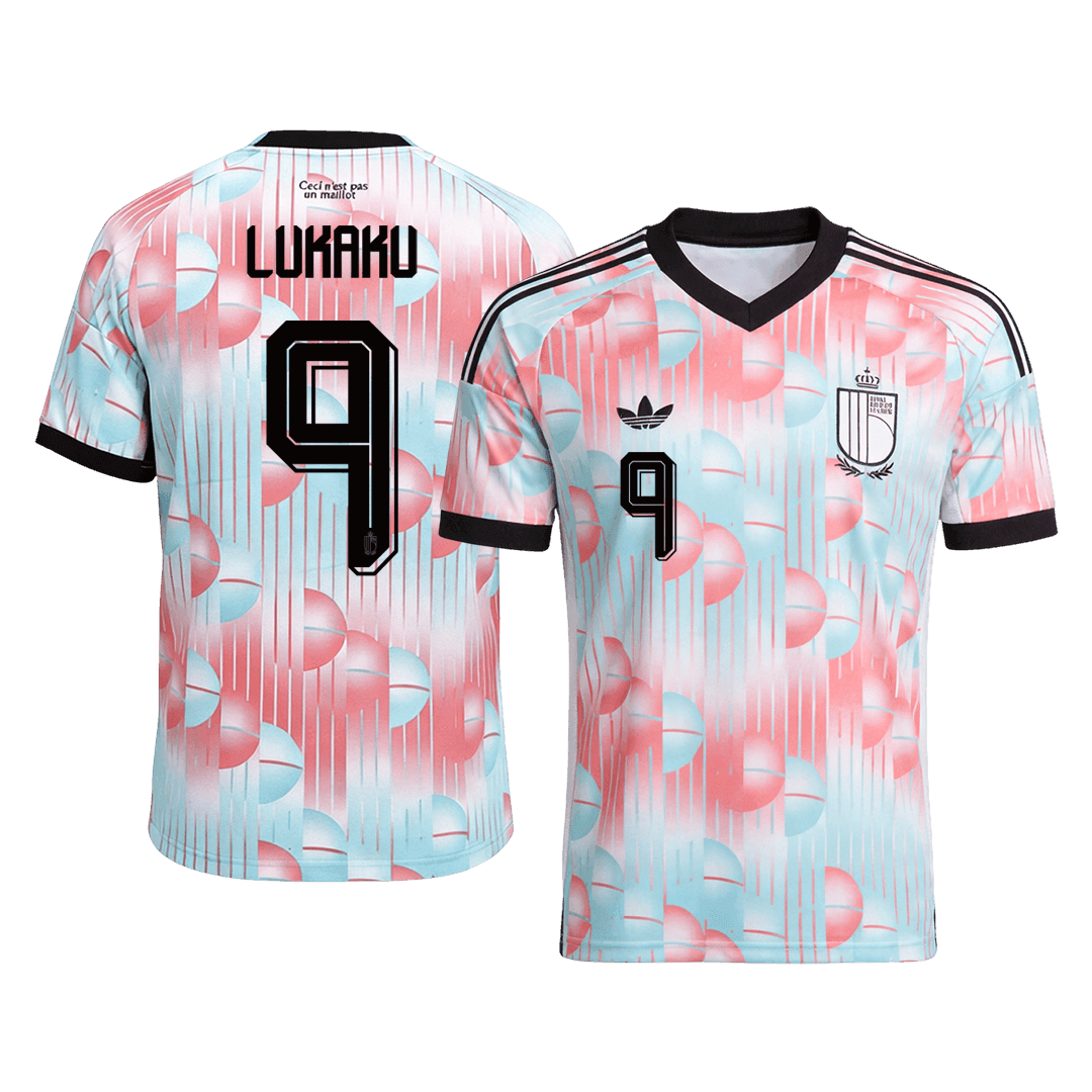 Maglia Replica Belgio Trasferta LUKAKU #9 Uomo Mondiali 2026