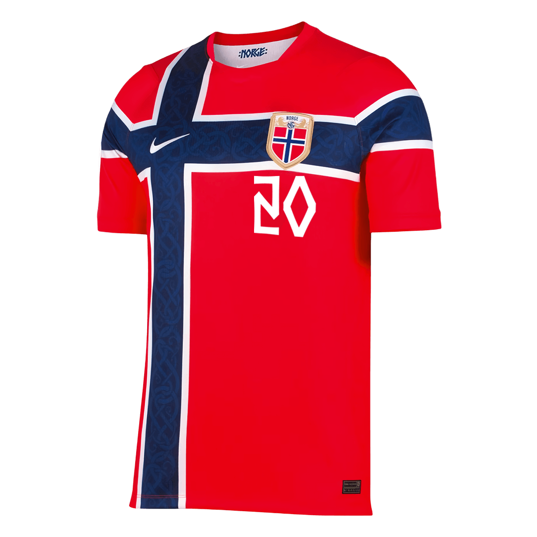 Maglia Replica Norvegia Casa NUSA #20 Uomo Mondiali 2026