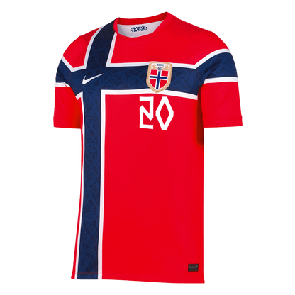 Maglia Replica Norvegia Casa NUSA #20 Uomo Mondiali 2026